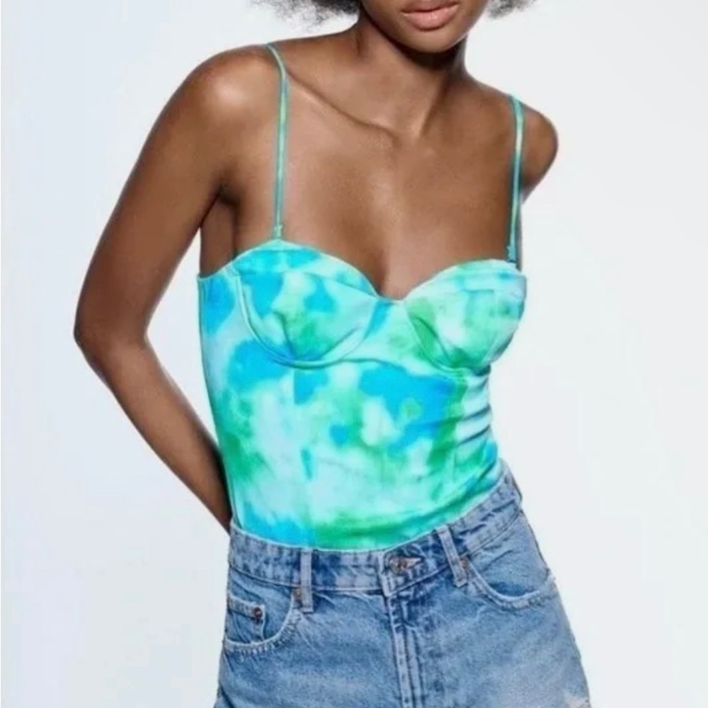 NWT ZARA TIE DYE BODYSUIT